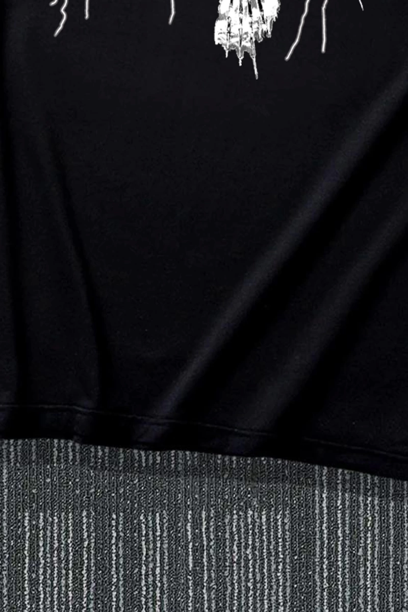 Erkek Tişörtleri Fit Crew Yaka Kısa Kollu Grafik Tişört Kelebek Sokak Yaz Poly