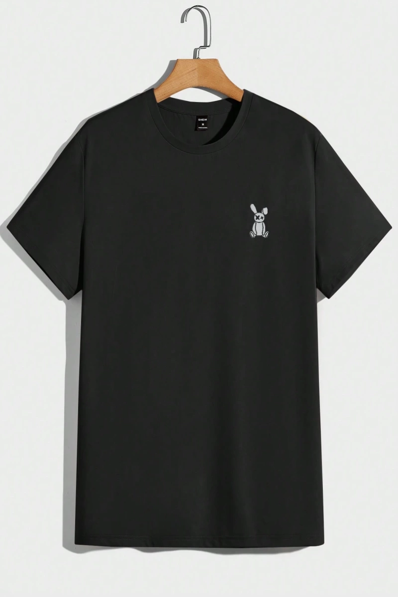 Erkek Tişörtleri Fit Crew Yaka Kısa Kollu Grafik Tişört Komik Moda Erkek