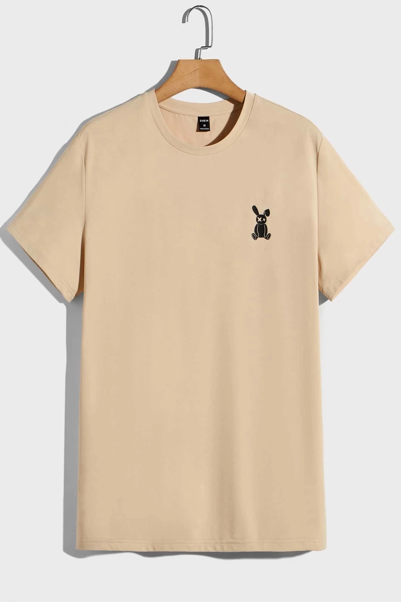 Erkek Tişörtleri Fit Crew Yaka Kısa Kollu Grafik Tişört Komik Moda Erkek