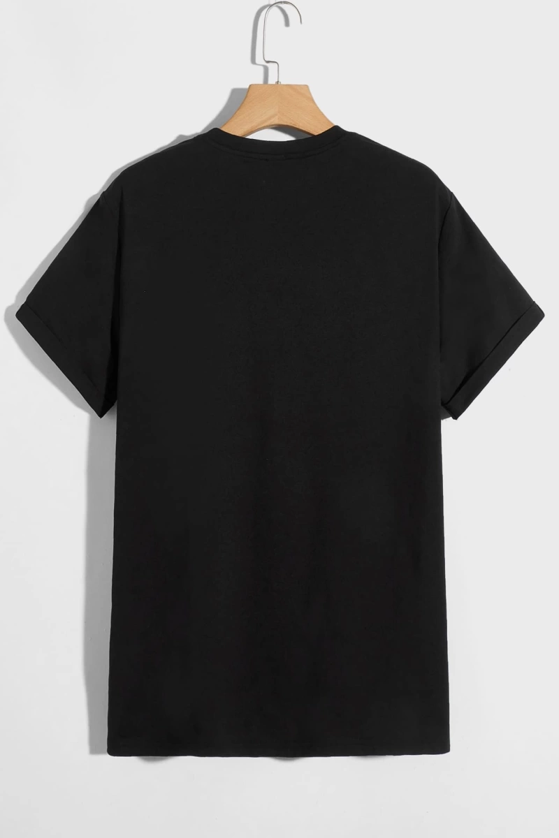 Erkek Tişörtleri Fit Crew Yaka Kısa Kollu Grafik Tişört Komik Moda Erkek