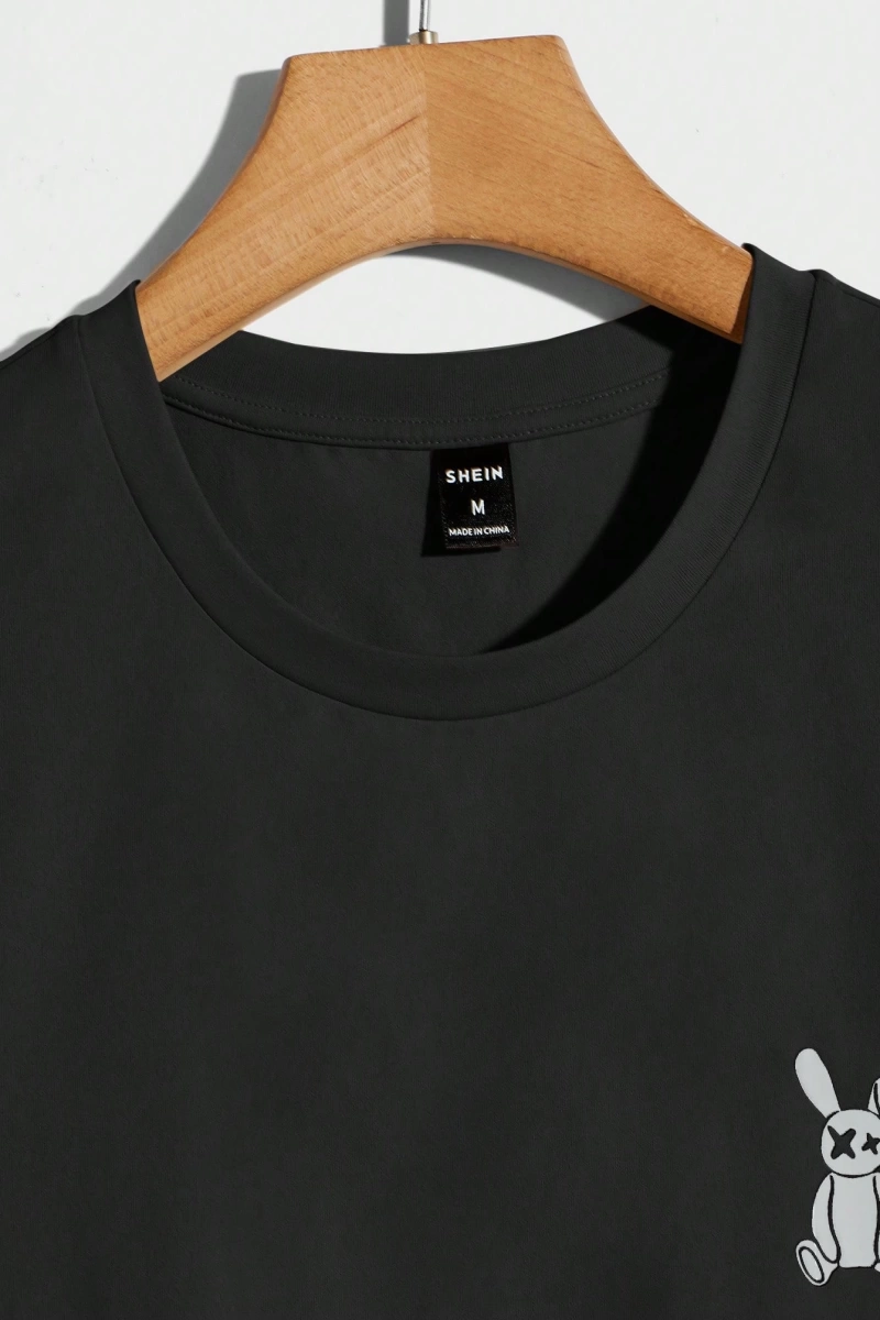 Erkek Tişörtleri Fit Crew Yaka Kısa Kollu Grafik Tişört Komik Moda Erkek