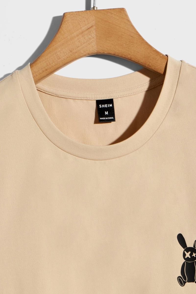 Erkek Tişörtleri Fit Crew Yaka Kısa Kollu Grafik Tişört Komik Moda Erkek