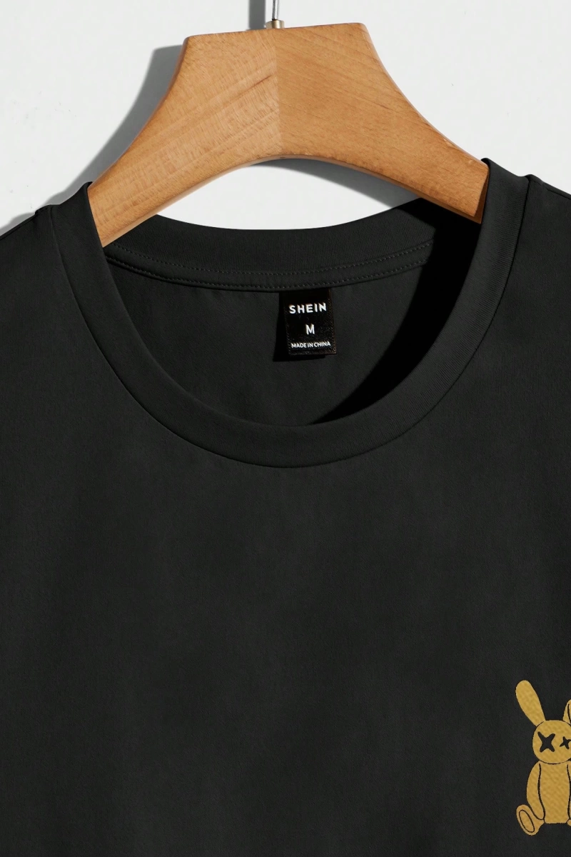 Erkek Tişörtleri Fit Crew Yaka Kısa Kollu Grafik Tişört Komik Moda Erkek