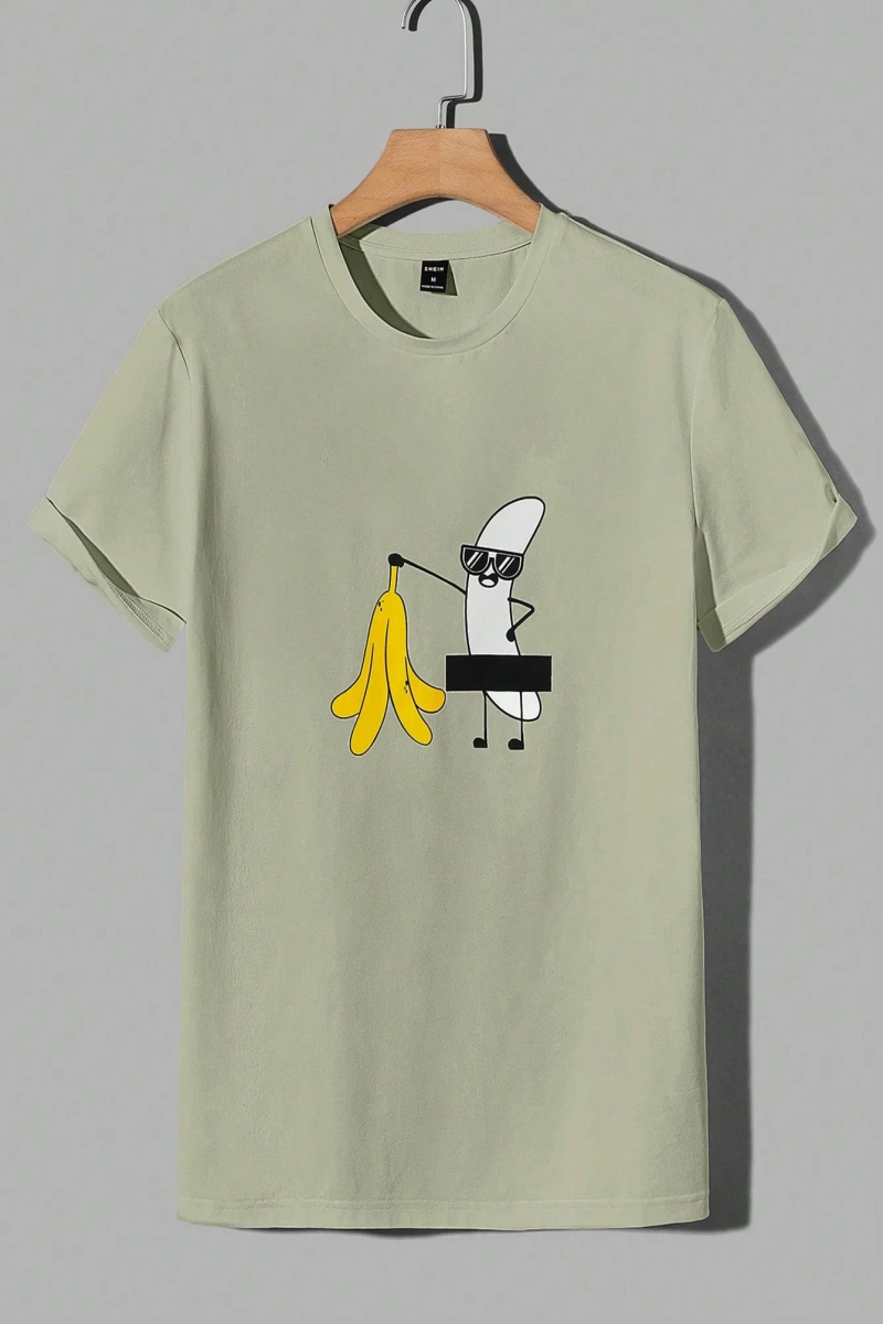 Erkek Tişörtleri Fit Crew Yaka Kısa Kollu Grafik Tişört Rahat Komik Yaz