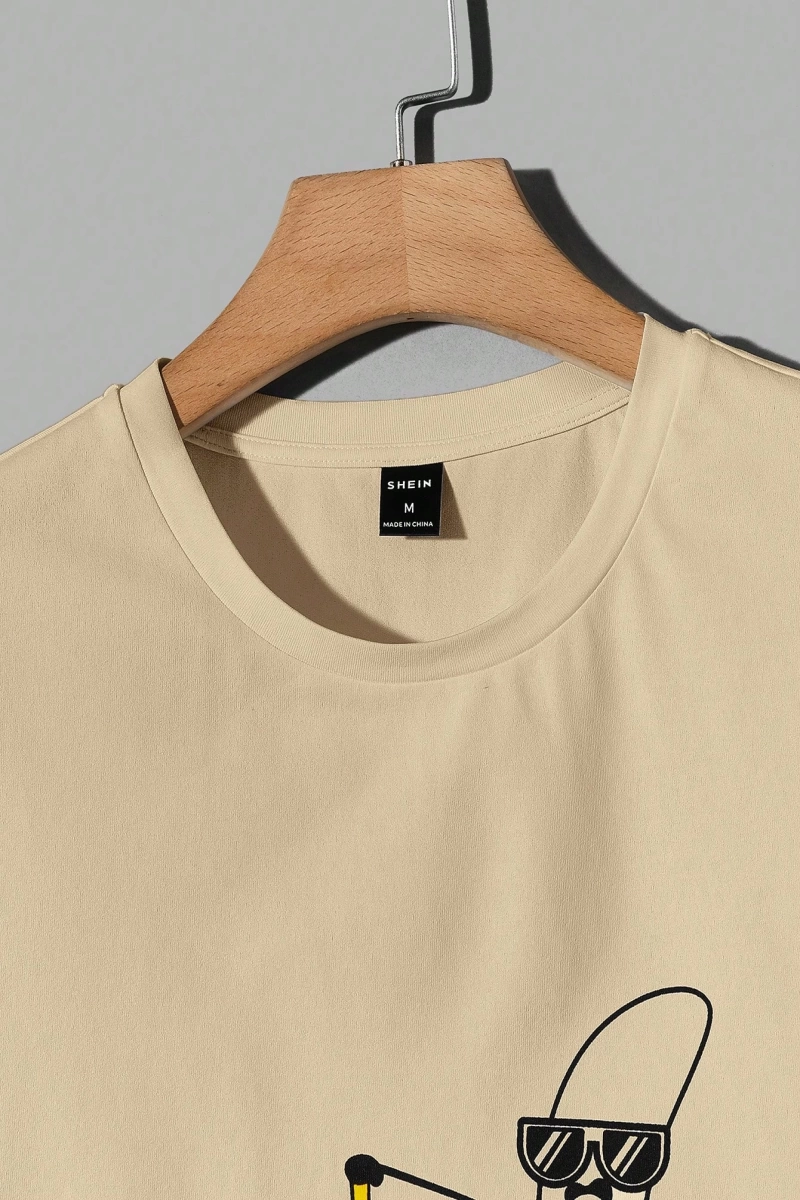 Erkek Tişörtleri Fit Crew Yaka Kısa Kollu Grafik Tişört Rahat Komik Yaz