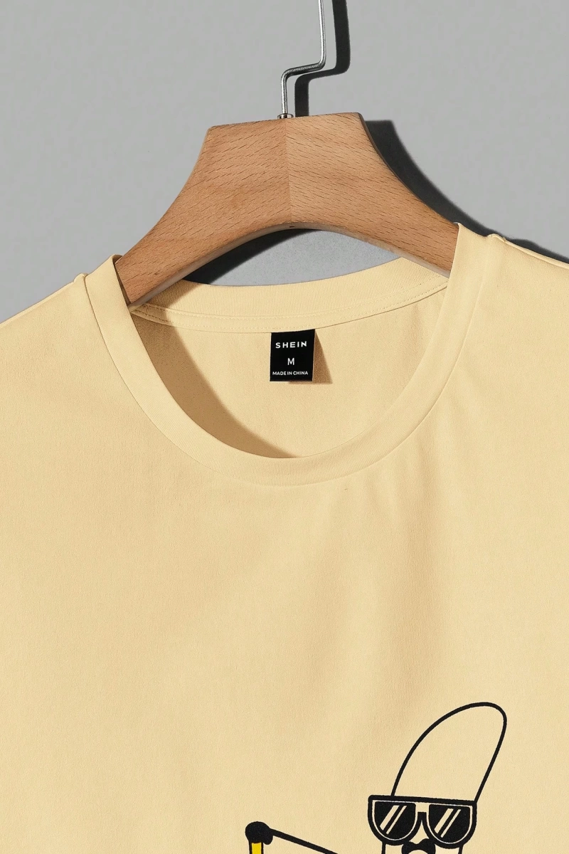 Erkek Tişörtleri Fit Crew Yaka Kısa Kollu Grafik Tişört Rahat Komik Yaz
