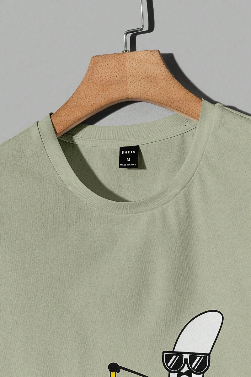 Erkek Tişörtleri Fit Crew Yaka Kısa Kollu Grafik Tişört Rahat Komik Yaz