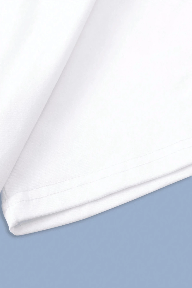 Erkek Tişörtleri Fit Crew Yaka Kısa Kollu Slogan Tişört Okul Kıyafetleri