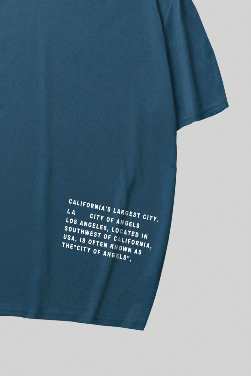 Erkek Tişörtleri Fit Crew Yaka Kısa Kollu Slogan Tişört Rahat