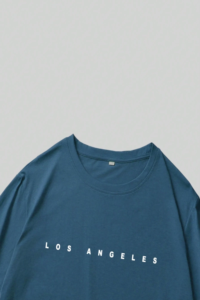 Erkek Tişörtleri Fit Crew Yaka Kısa Kollu Slogan Tişört Rahat
