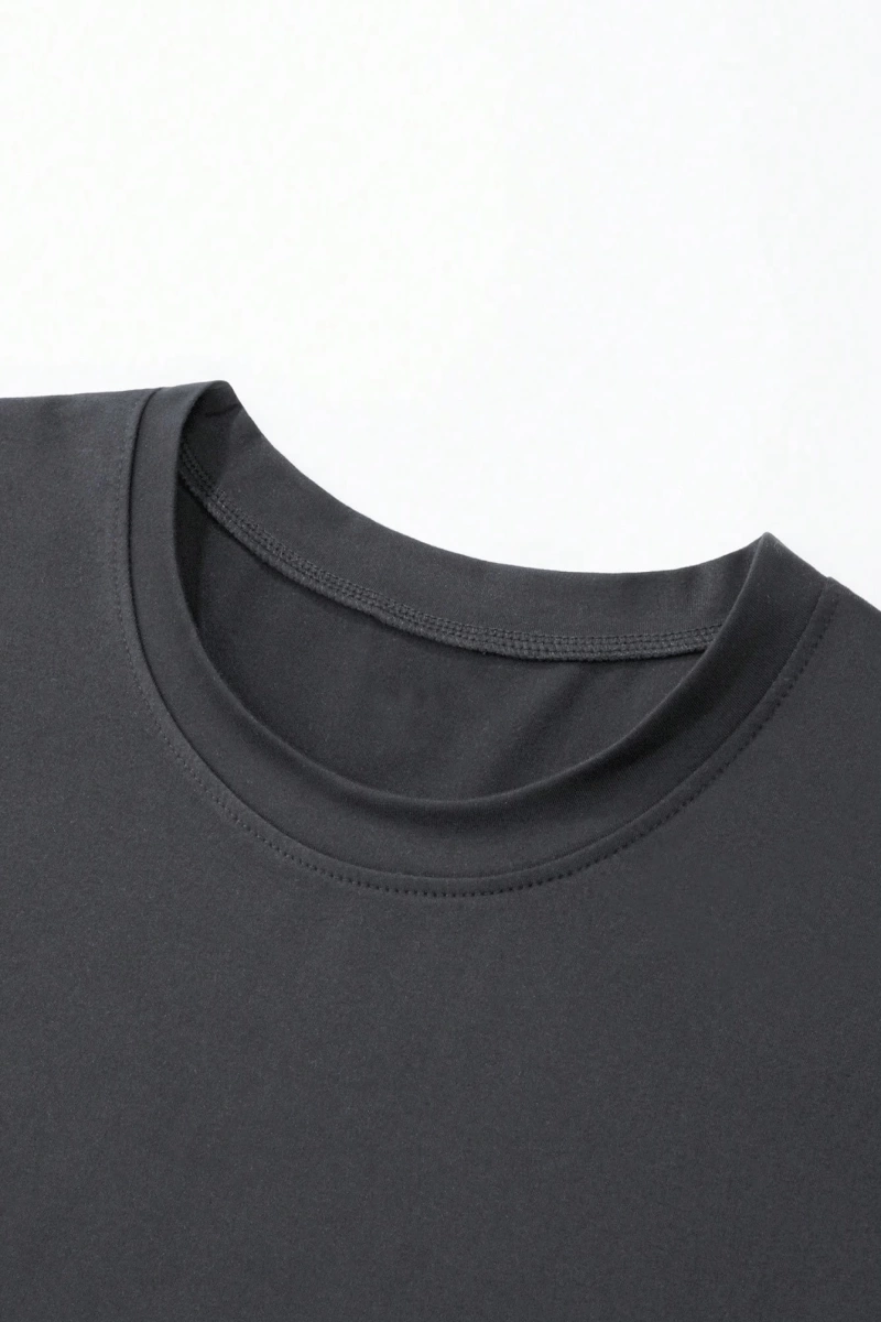 Erkek Yuvarlak Yaka Kısa Kollu Figür Baskılı Minimalist Tişört, Günlük Giyim