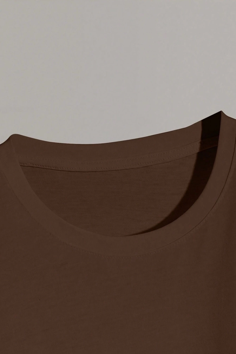 Erkek Yuvarlak Yaka Kısa Kollu Günlük Tişört, Düz Renk Minimalist Stil, Günlük Giyim, İlkbaha