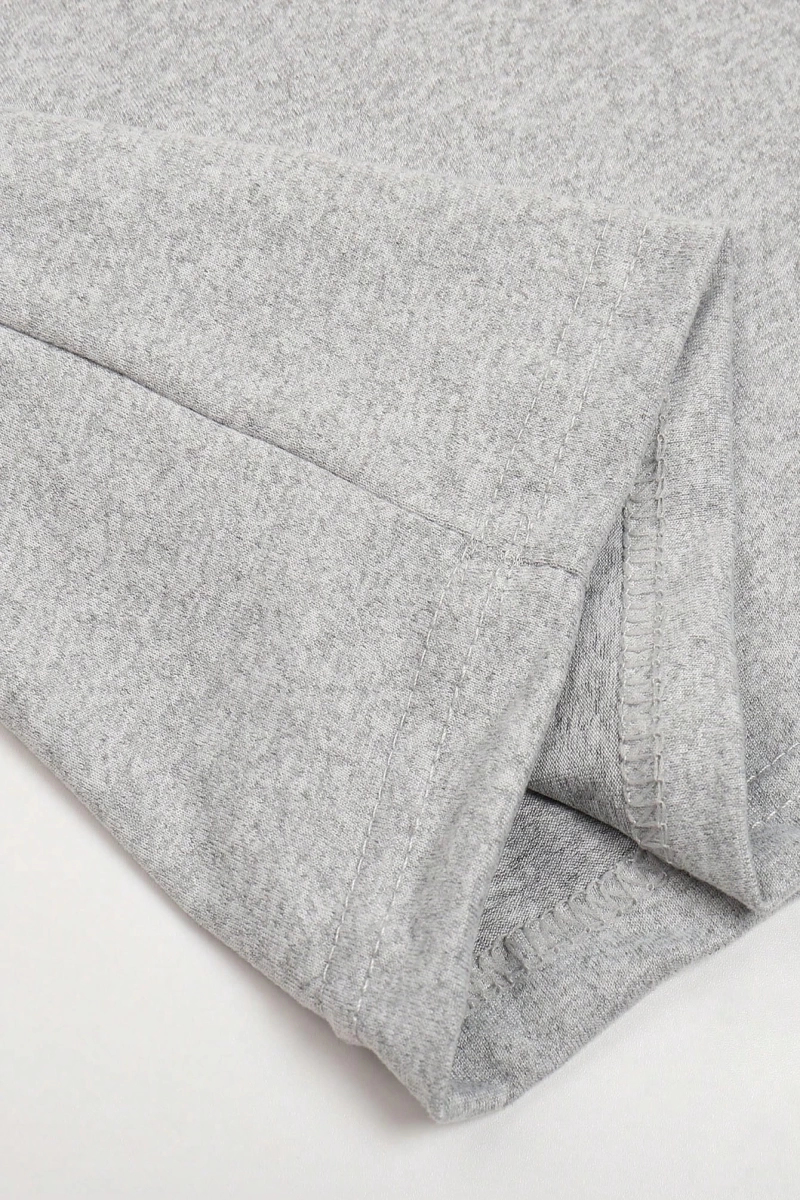 Erkek Yuvarlak Yaka Kısa Kollu Moda Harf Baskılı Günlük Tişört