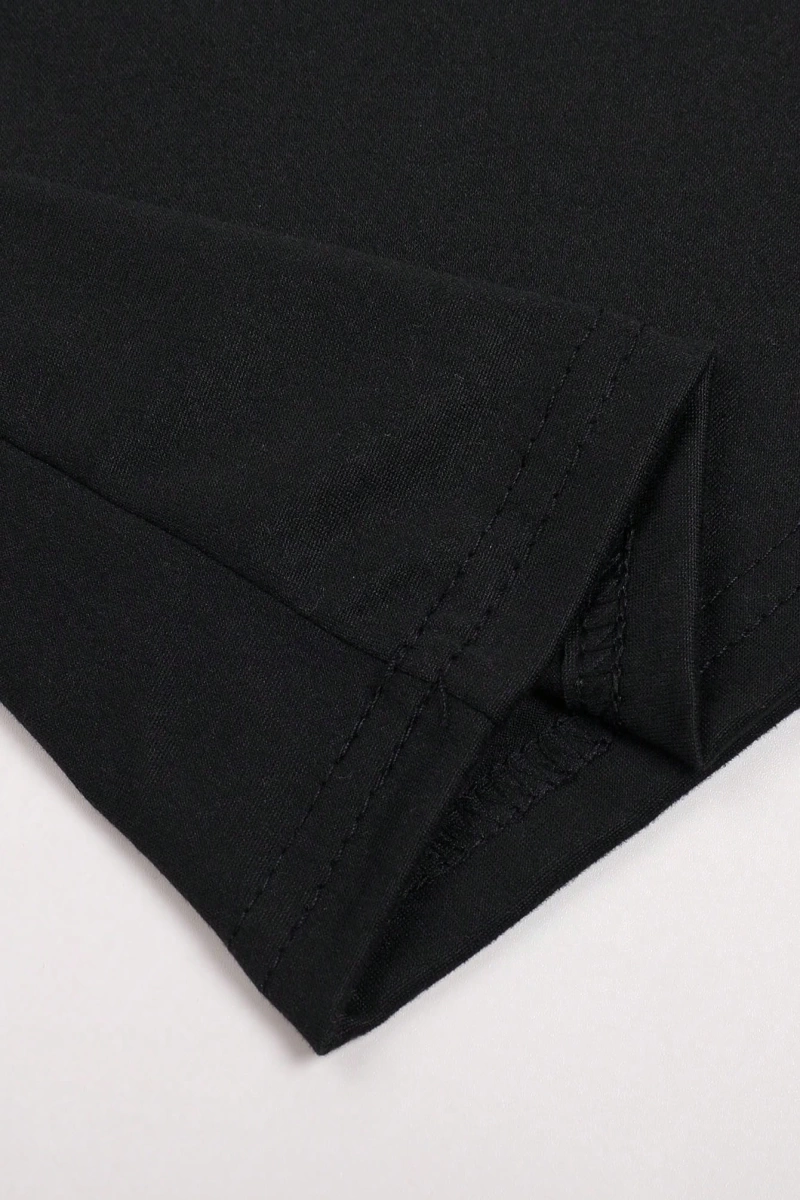 Erkek Yuvarlak Yaka Kısa Kollu Moda Harf Baskılı Günlük Tişört