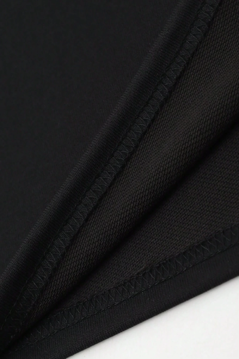 Erkek Yuvarlak Yaka Mektup Baskılı Kısa Kollu Rahat Bol Tank Top
