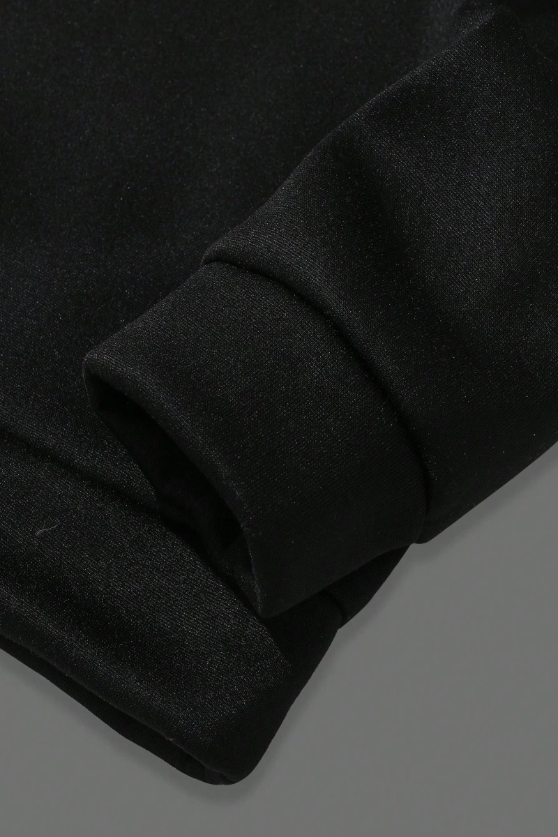 Erkek Yuvarlak Yaka Uzun Kollu Harf Baskılı Minimal Tasarım Sweatshirt, Günlü