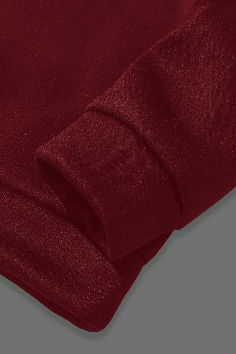 Erkek Yuvarlak Yaka Uzun Kollu Harf Baskılı Minimal Tasarım Sweatshirt, Günlü