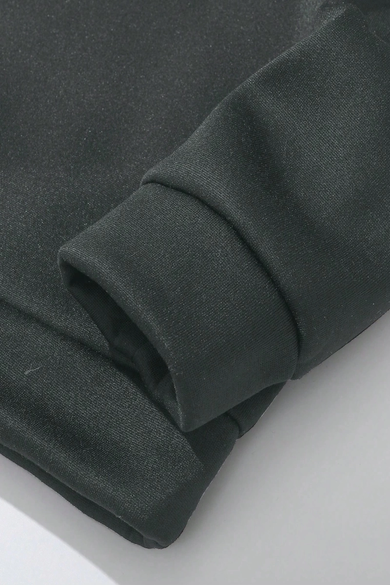 Erkek Yuvarlak Yaka Uzun Kollu Harf Baskılı Minimal Tasarım Sweatshirt, Günlü