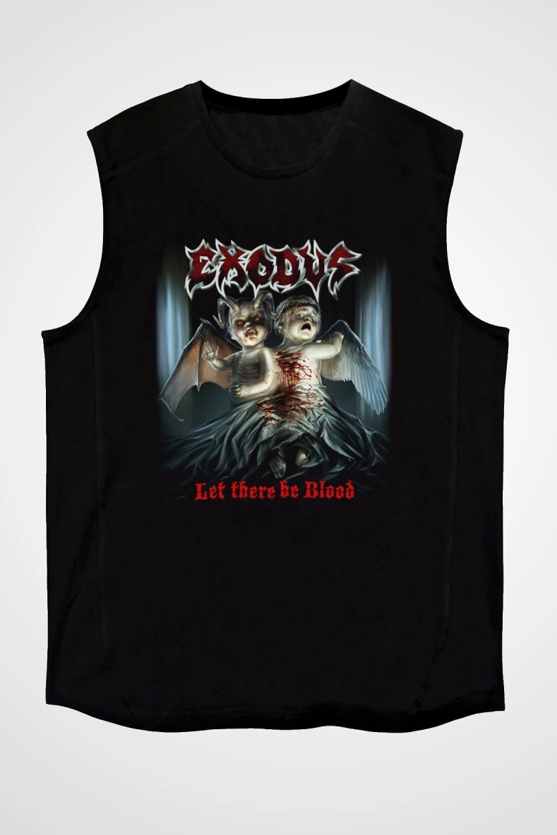 Exodus Siyah Kolsuz Tişört T-shirt