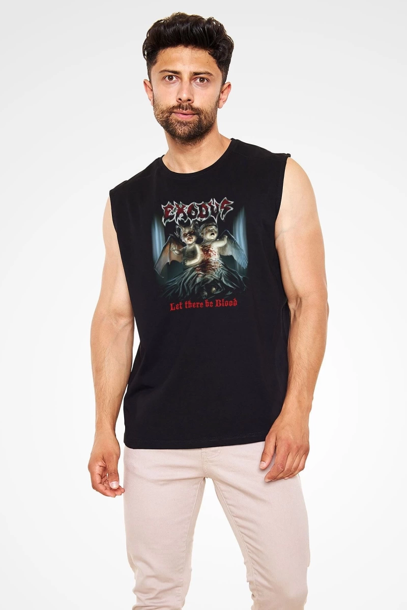 Exodus Siyah Kolsuz Tişört T-shirt