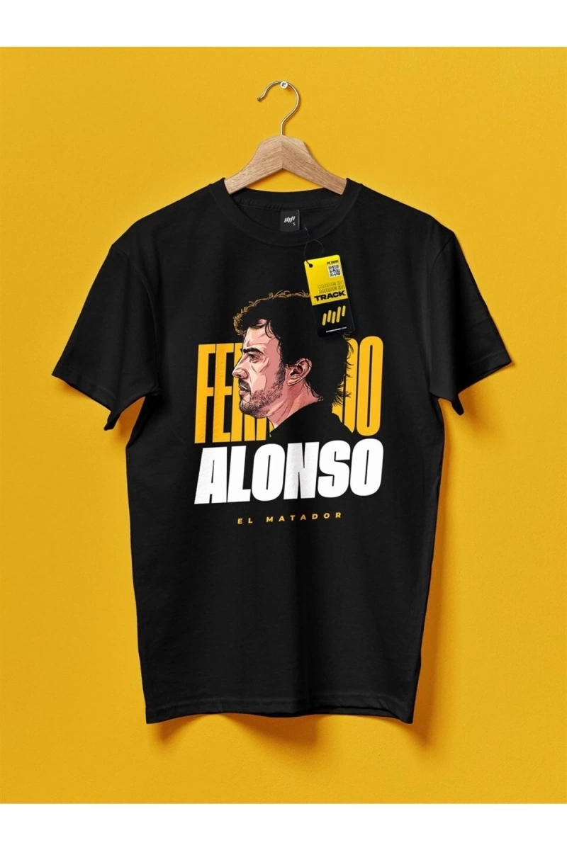 Fernando Alonso El Matador Siyah T-shirt