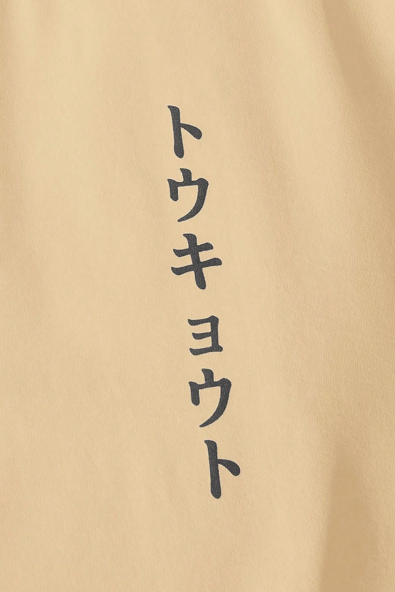 Fit Erkek Japon Harfli Grafik Tişört Ve Bağcıklı Bel Pantolon Takım