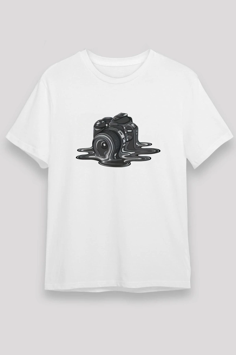 Fotoğrafçı Beyaz Unisex Tişört T-Shirt