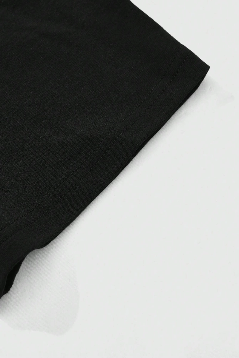 Goth Erkek Gotik Göz Grafik Baskılı Yuvarlak Yaka Kısa Kollu Rahat Çok Yönlü Tişört
