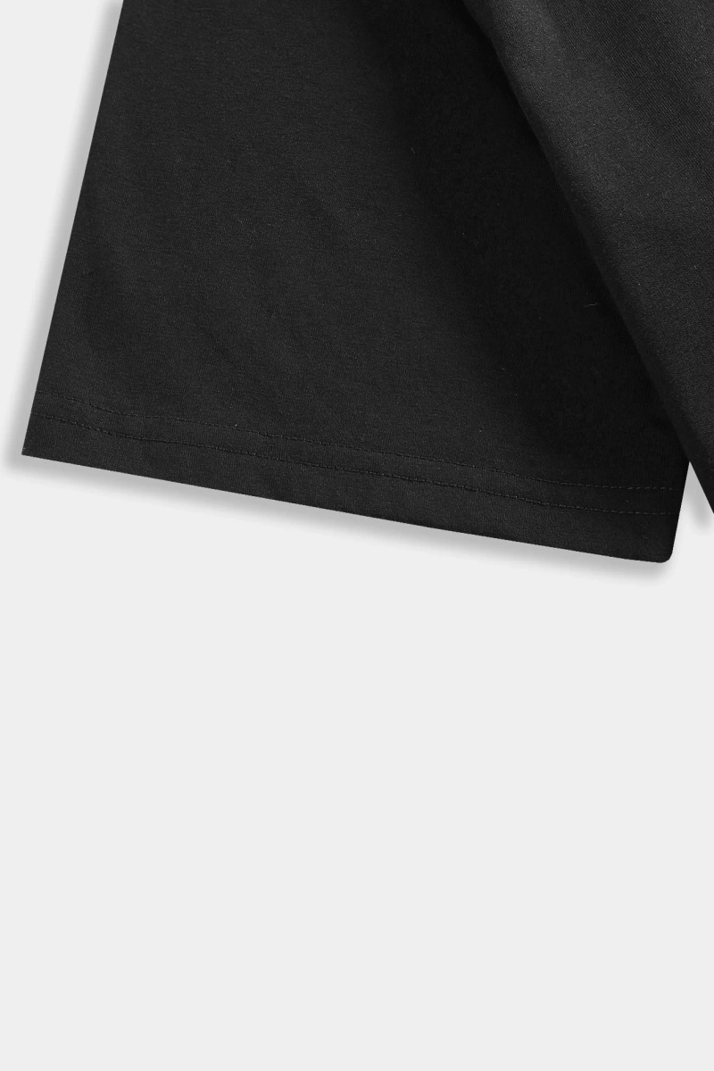 Goth Erkek Pamuklu Slogan Grafik Tişört, Okul