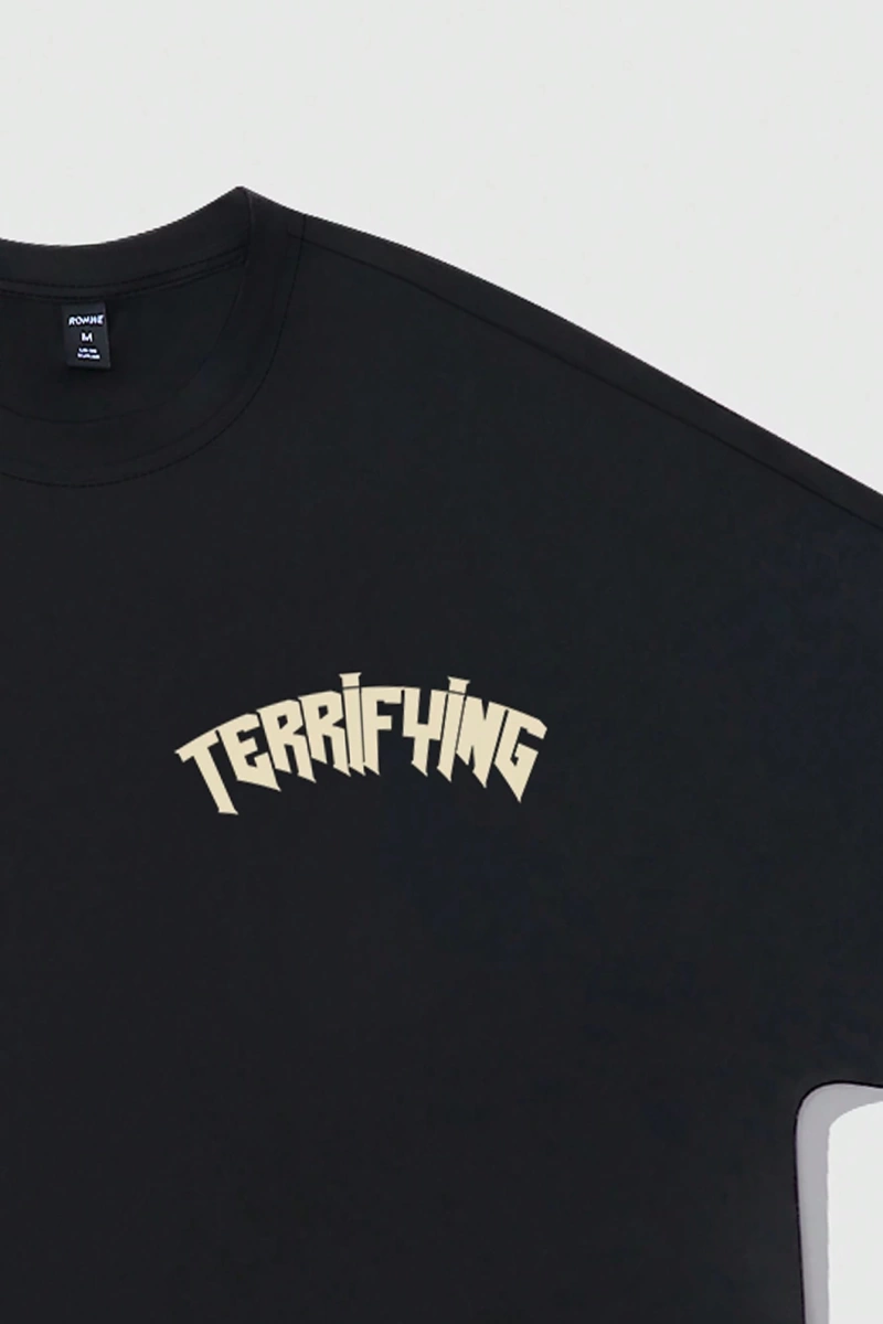 Grunge Punk Erkek Retro Sokak Grafik Baskılı Bol Kesim Kısa Kollu Tişört, Yazlık So
