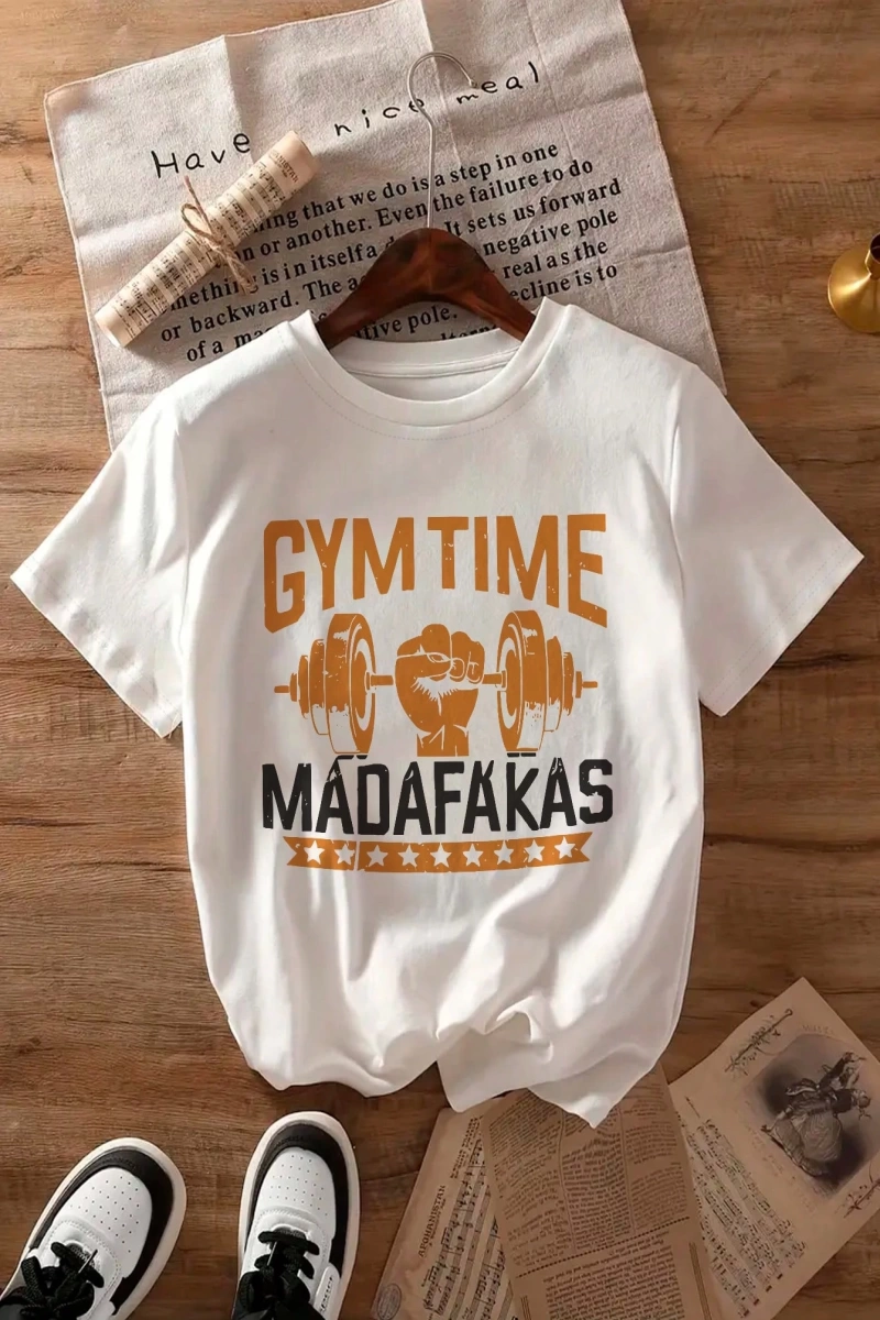 Günlük Çok Yönlü Düz Renk Yuvarlak Yaka Kısa Kollu Tişört