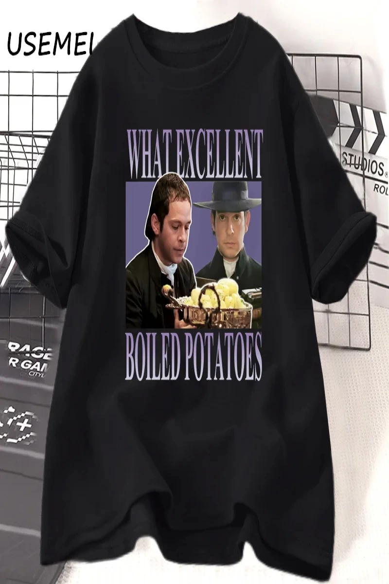 Gurur ve önyargı grafik T shirt ne Exellent kaynamış patates komik Meme T-shirt kadın erkek p 3006