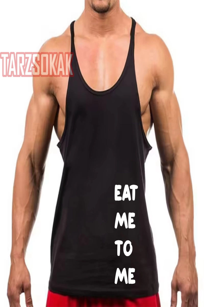 Gym Tank Top Fitness Sporcu Atleti EAT ME TO ME YE BENİ
