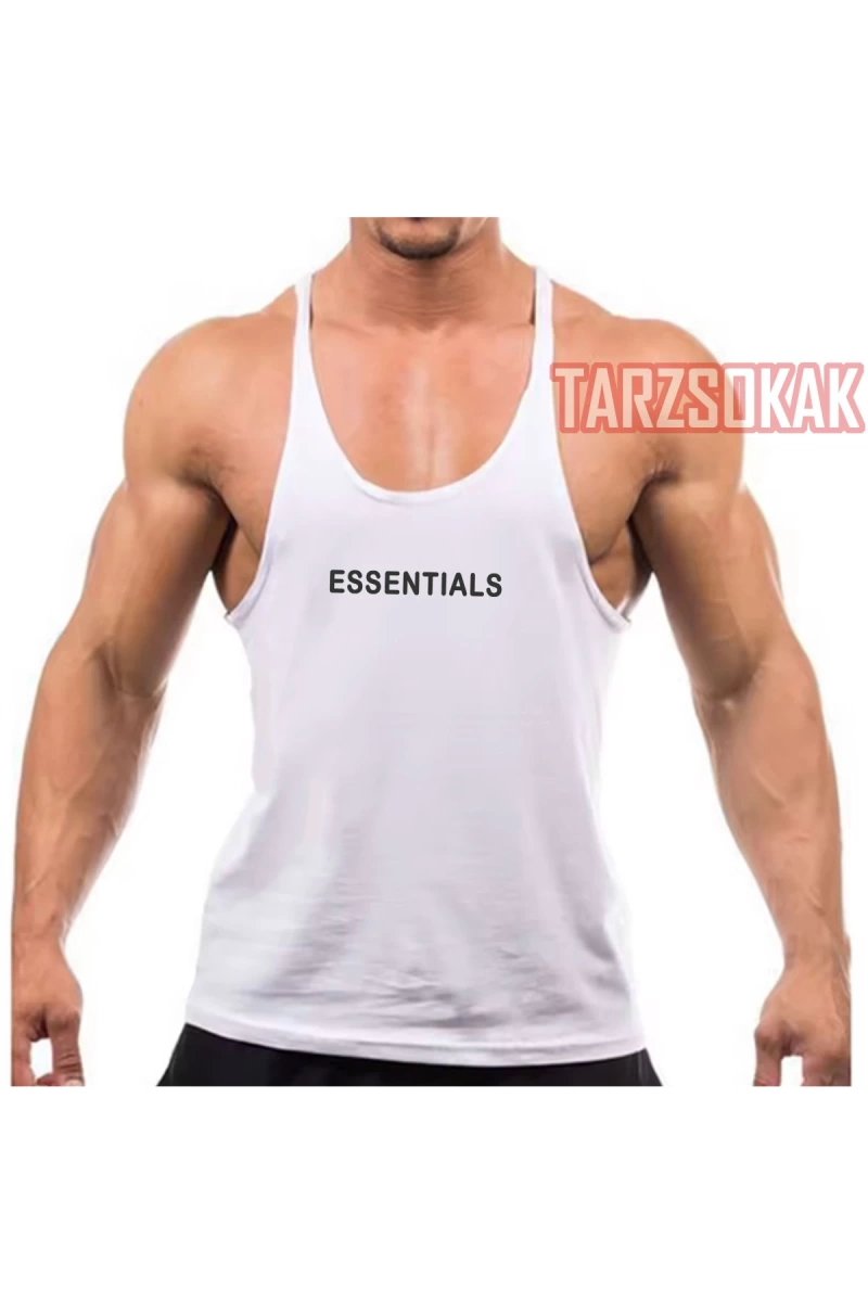 Gym Tank Top Fitness Sporcu Atleti ESSENTILAS 303