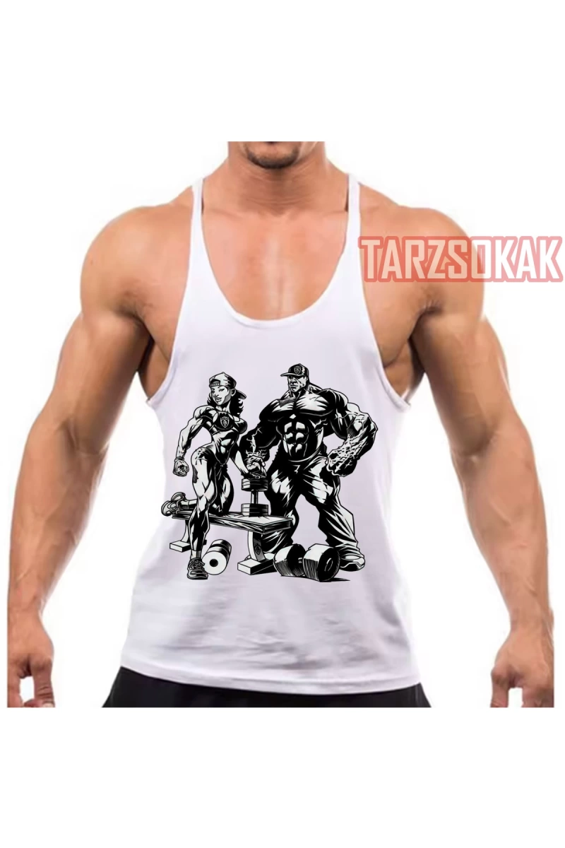 Gym Tank Top Fitness Sporcu Atleti GYM66