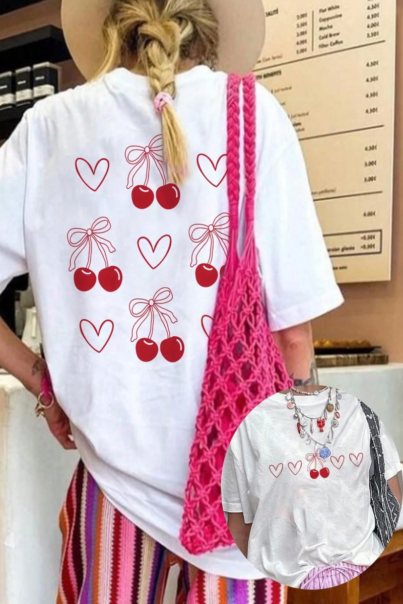 Harfli Grafik Kontrast Raglan Kollu Tişört