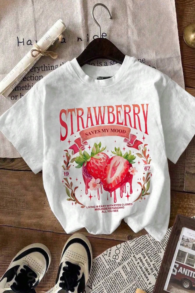 Harfli Grafik Kontrast Raglan Kollu Tişört