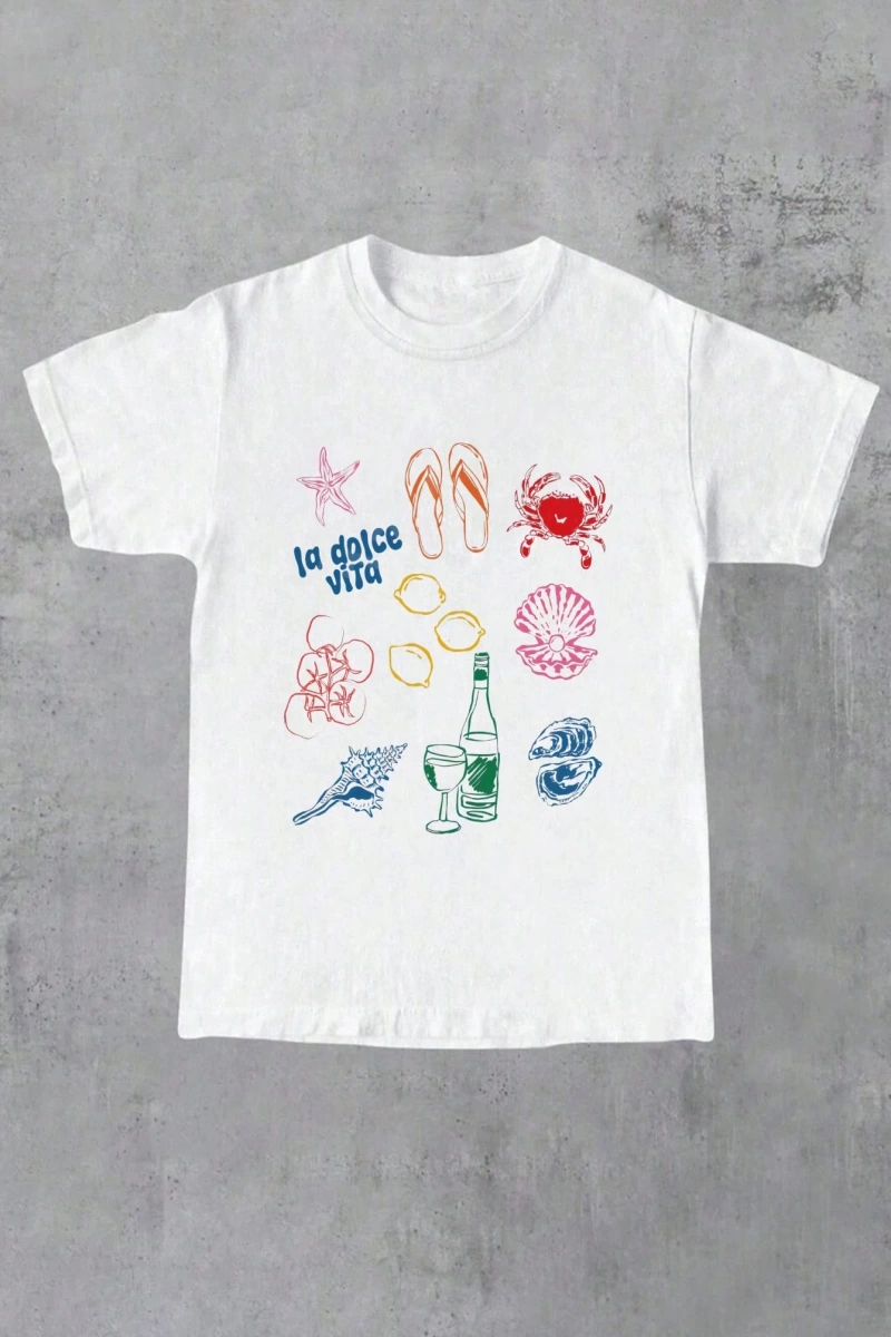 Harfli Grafik Kontrast Raglan Kollu Tişört