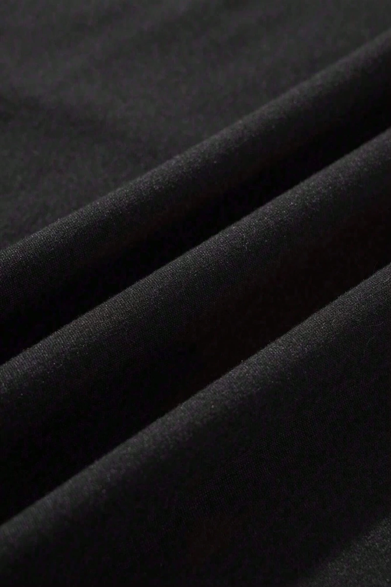 Harfli Grafik Kontrast Raglan Kollu Tişört
