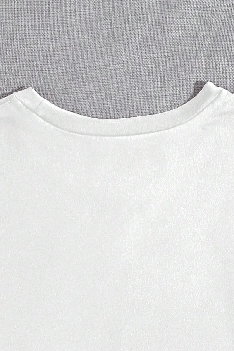 Harfli Grafik Kontrast Raglan Kollu Tişört