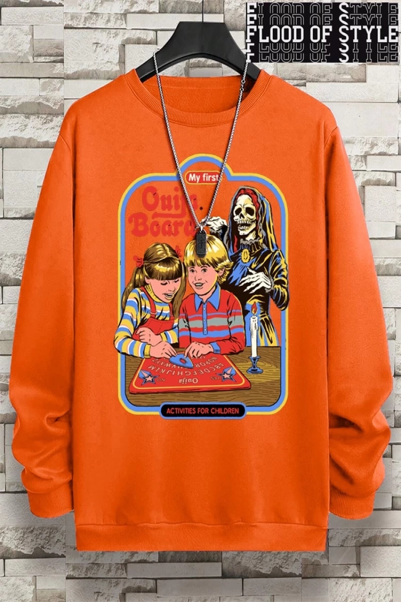 Hip Hop Harajuku Vintage Tarzı  Benim ilk Ouija kurulu baskı  Gri