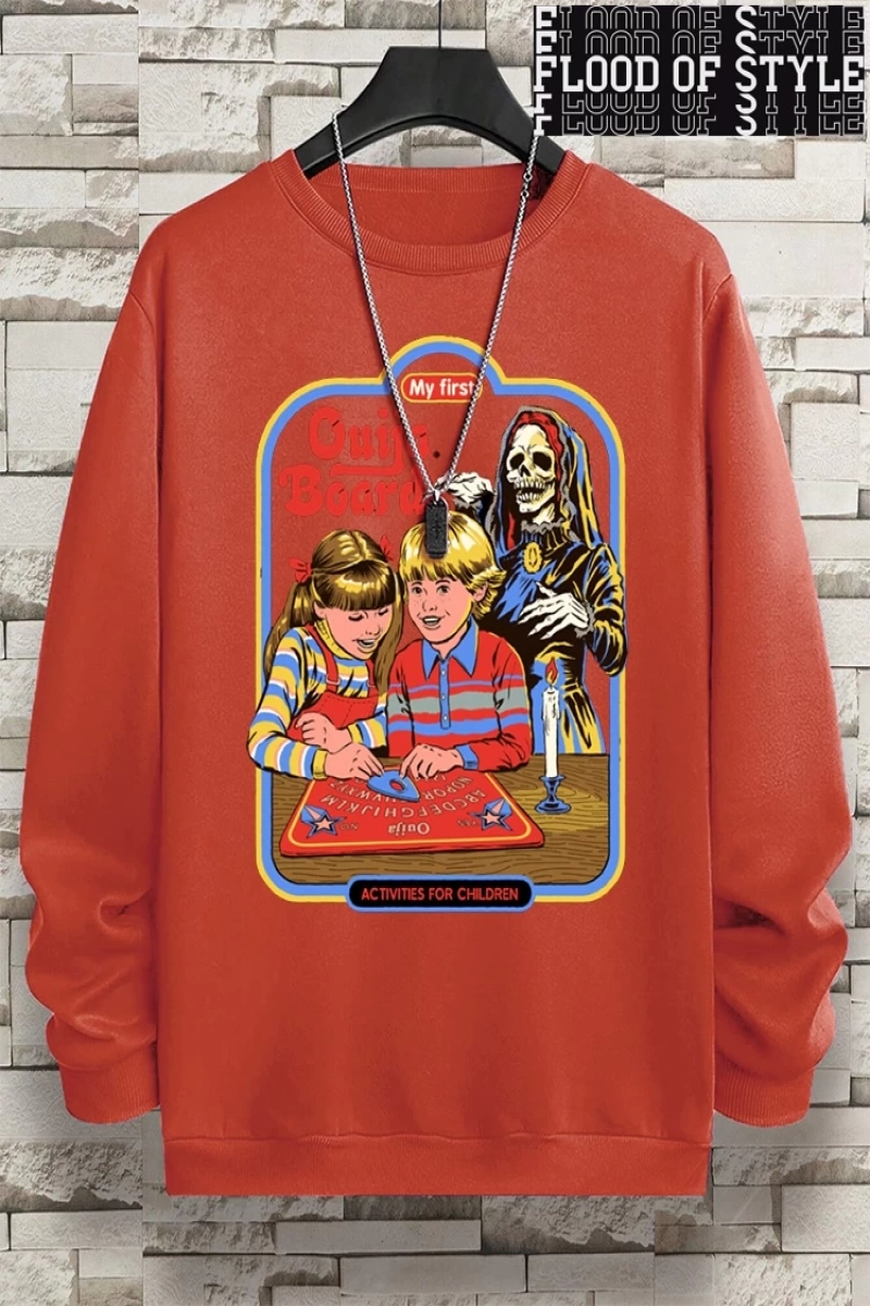 Hip Hop Harajuku Vintage Tarzı  Benim ilk Ouija kurulu baskı  Gri