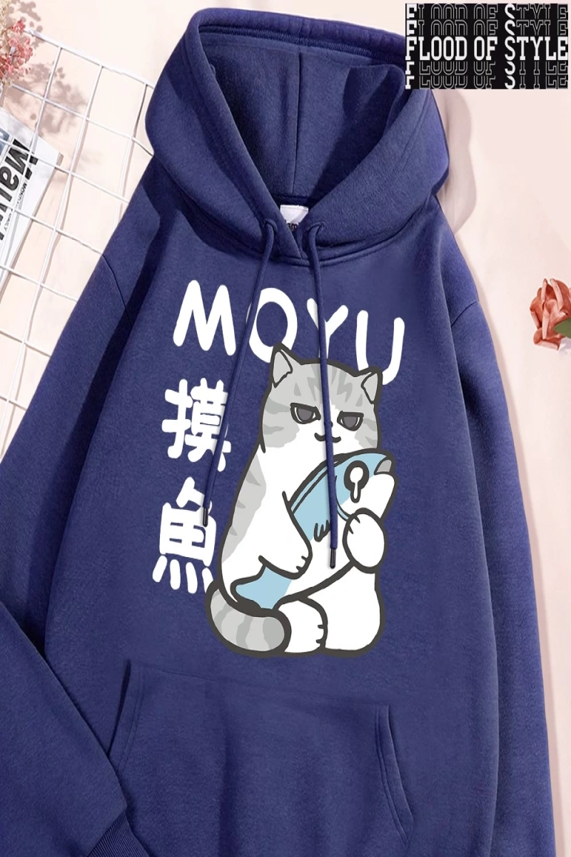 Hip Hop Harajuku Vintage Tarzı  Çalışma saatleri sırasında tembellik  Gri