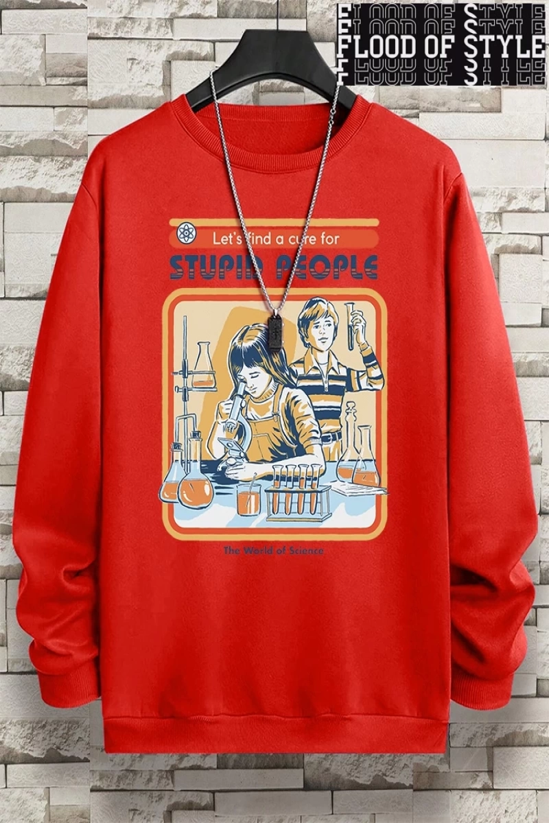 Hip Hop Harajuku Vintage Tarzı  Haydi Aptal İnsanlar İçin Bir Tedavi Bulalım Gri