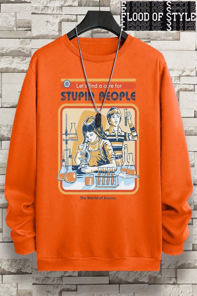 Hip Hop Harajuku Vintage Tarzı  Haydi Aptal İnsanlar İçin Bir Tedavi Bulalım Gri