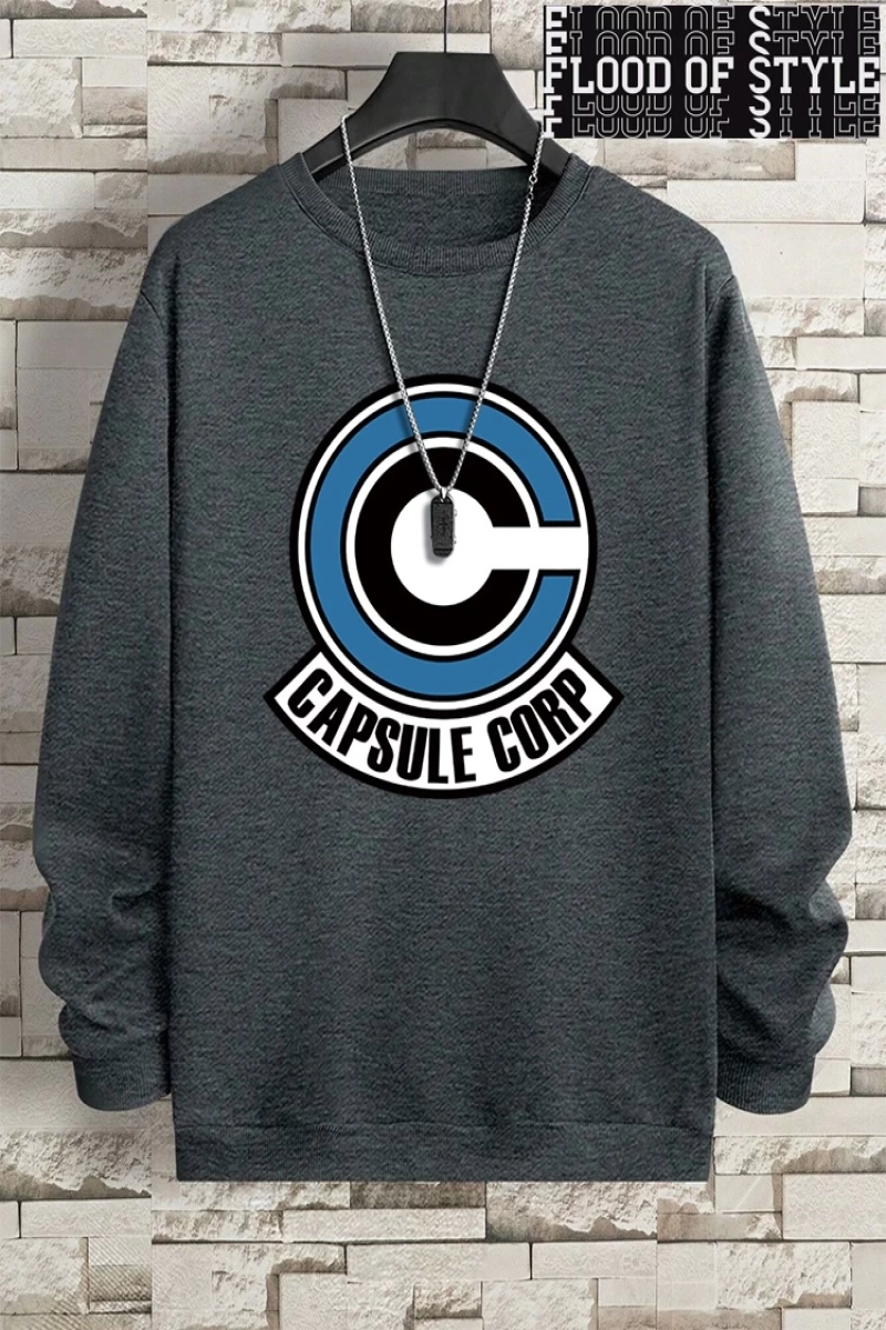 Hip Hop Harajuku Vintage Tarzı  Ilginç c-mektup stüdyo  Gri