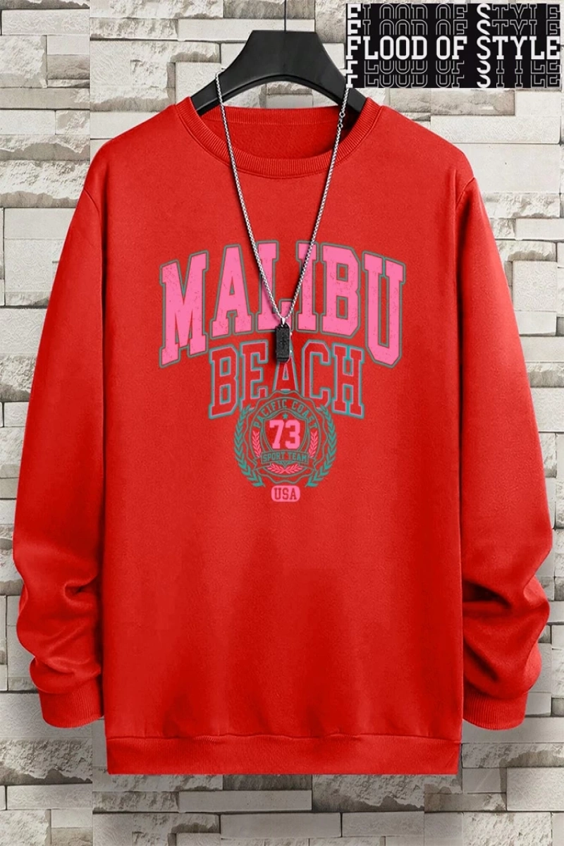 Hip Hop Harajuku Vintage Tarzı  Malibu plaj 79 abd komik  Gri