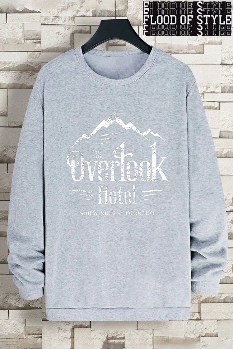 Hip Hop Harajuku Vintage Tarzı  Otel sideclothing Colorado Gri