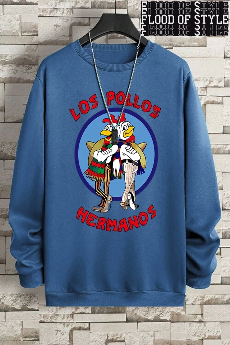 Hip Hop Harajuku Vintage Tarzı  Tavuk Kardeş Komik  Gri