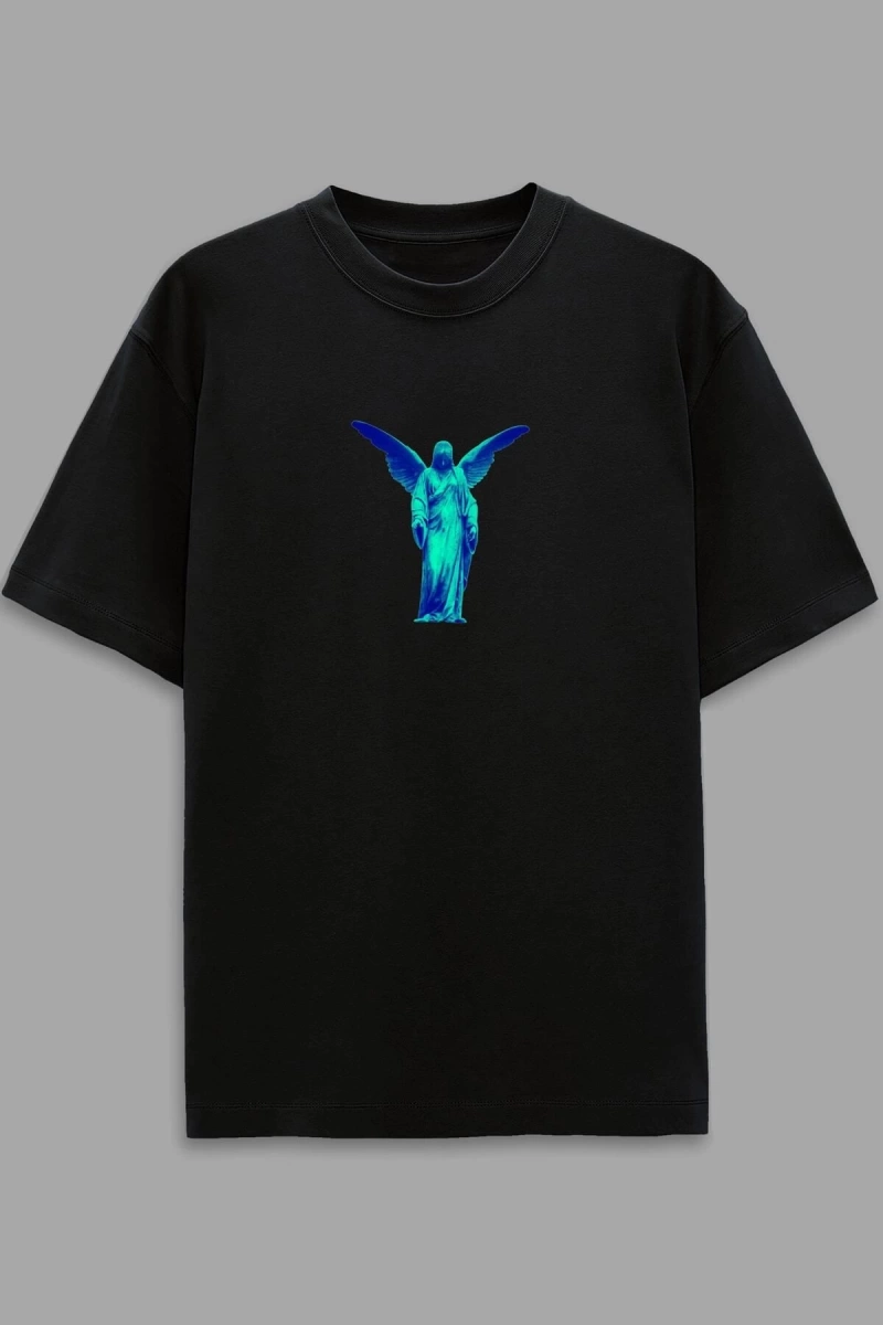 Histeria Siyah Oversize Unisex T-shirt